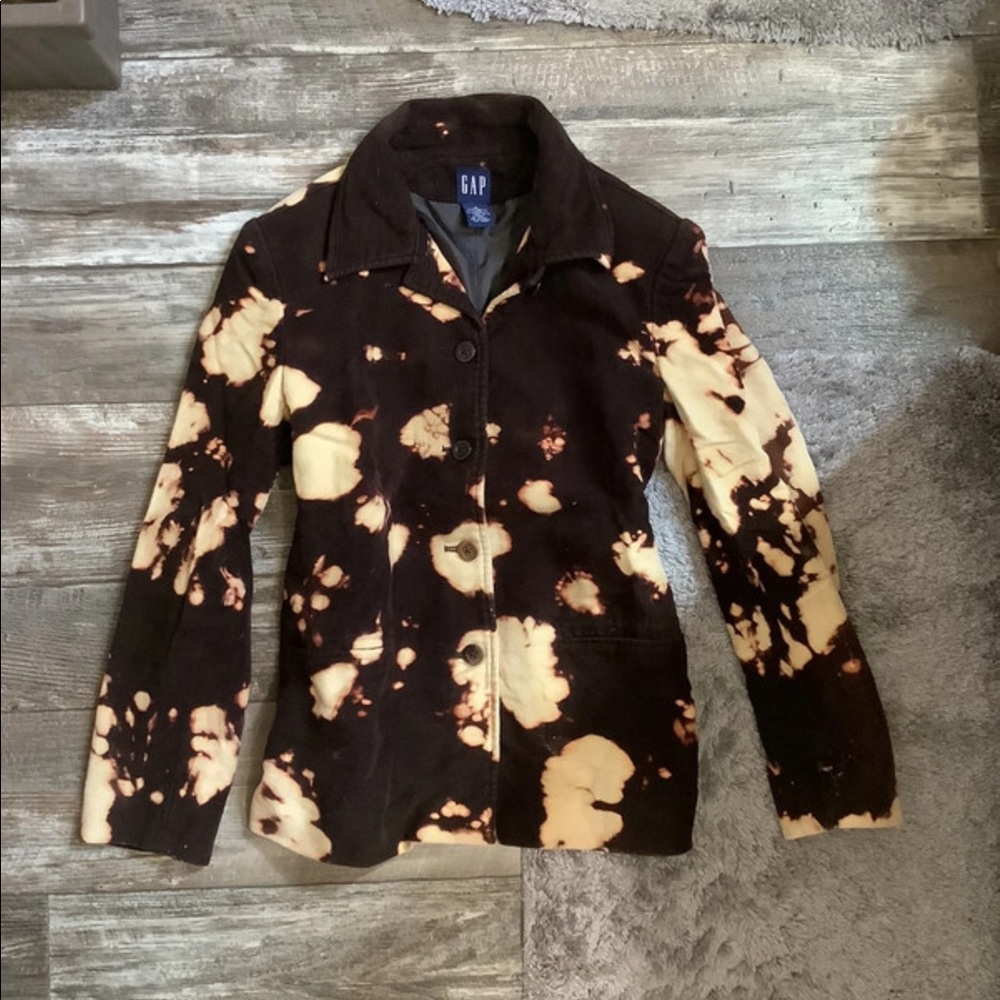 Vintage Gap custom made reverse tie dye Jacket size small